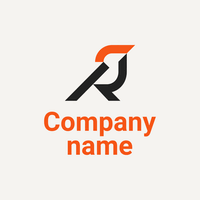 Logotipo abstracto de ave/letra R - Comunicaciones Logotipo