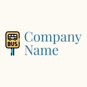 Bus stop logo on a White background - Automobile & Véhicule