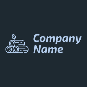 Logs logo on a Black Pearl background - Ecologia & Ambiente
