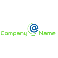 Logo arobase azul - Comunicaciones Logotipo