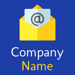Email logo on a Persian Blue background - Handel & Beratung