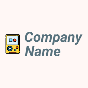 Retro game logo on a Snow background - Abstrait