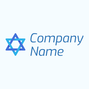 Star of david on a Alice Blue background - Religión
