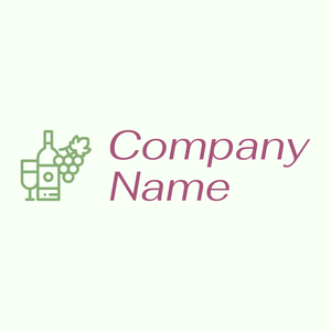 Wine logo on a Honeydew background - Agricultura