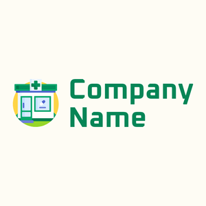Pharmacy logo on a Floral White background - Medisch & Farmaceutisch