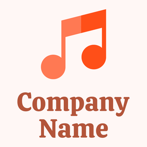 Coral Musical note on a Snow background - Arte & Intrattenimento