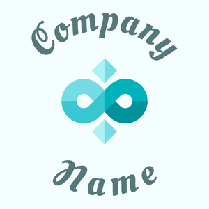 Eternity logo on a Azure background - Abstrait