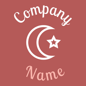 Muslim logo on a Blush background - Abstrait