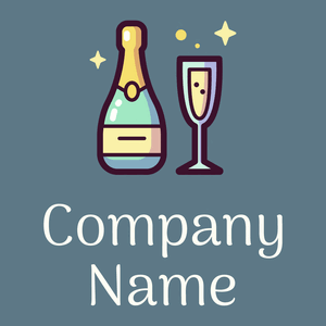 Champagne on a Hoki background - Alimentos & Bebidas