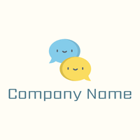 Chat logo on a Floral White background - Negócios & Consultoria
