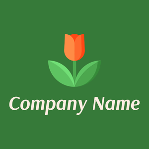Tulip logo on a Japanese Laurel background - Meio ambiente