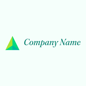Pyramid logo on a Mint Cream background - Abstracto