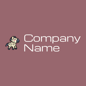 Baby Zebra logo on a Copper Rose background - Animaux & Animaux de compagnie