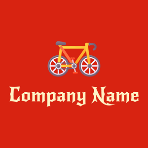Bicycle on a Harley Davidson Orange background - Auto & Voertuig