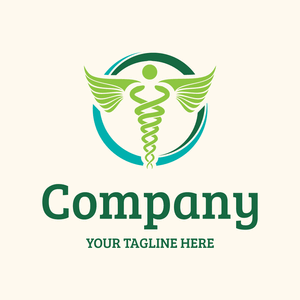 Medicine logo in a blue and green circle - Medizin & Pharmazeutik