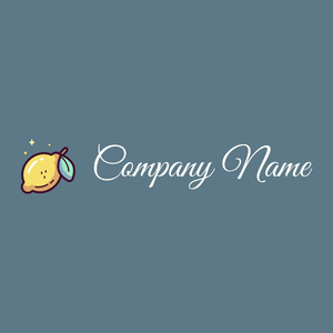 Lemon logo on a Hoki background - Alimentos & Bebidas