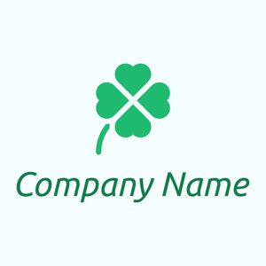 Clover logo on a Azure background - Abstracto