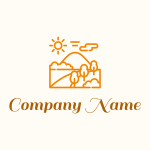 Outdoors logo on a Floral White background - Abstrait