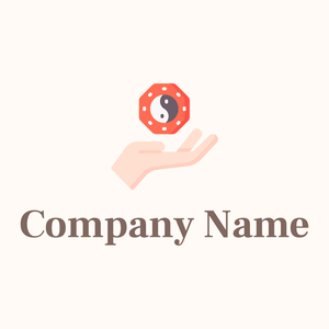 Fengshui logo on a Seashell background - Abstrait