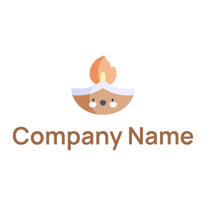 Brandy candle on a White background - Religione