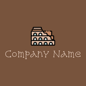 Colosseum logo on a Old Copper background - Domaine de l'agriculture