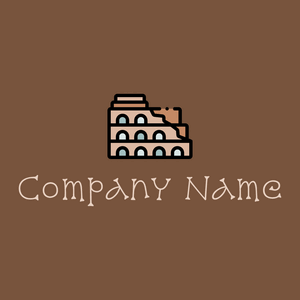 Colosseum logo on a Old Copper background - Agriculture