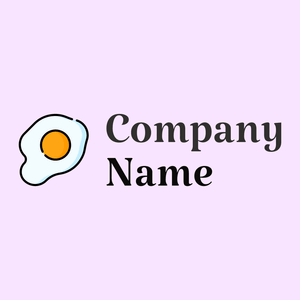 Fried egg logo on a Magnolia background - Agricultura