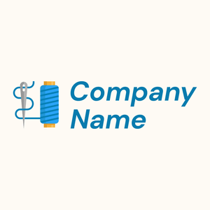 Blue Needle logo on a Floral White background - Hospital & Farmácia