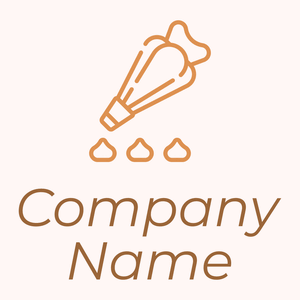 Pastry bag logo on a Snow background - Alimentos & Bebidas