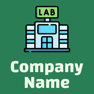 Laboratory logo on a Sea Green background - Industrial