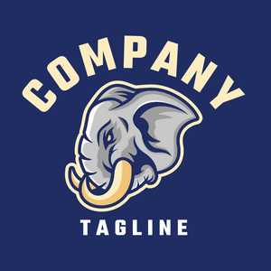 sports team elephant head logo - Sports