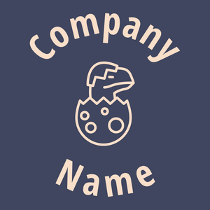 Dinosaur logo on a Blue Zodiac background - Tiere & Haustiere