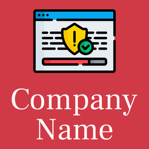 Antivirus logo on a red background - Internet