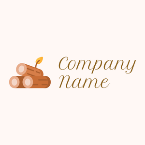 Logs logo on a Seashell background - Milieu & Ecologie