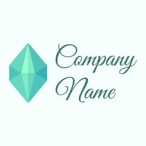 Gems logo on a Mint Cream background - Moda & Beleza
