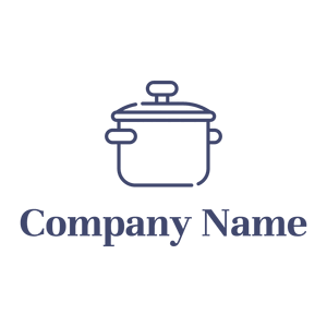 Pressure cooker logo on a White background - Food & Drink