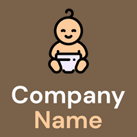 Baby boy on a Tobacco Brown background - Kinderen & Kinderopvang