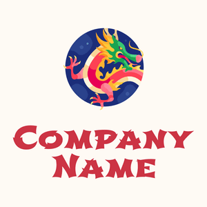 Dragon on a Floral White background - Entertainment & Kunst