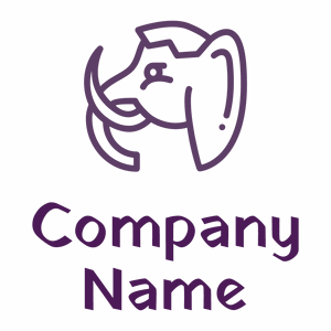 Mammoth logo on a White background - Animais e Pets