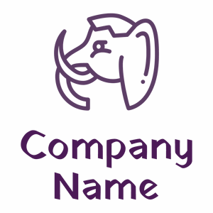 Mammoth logo on a White background - Animali & Cuccioli