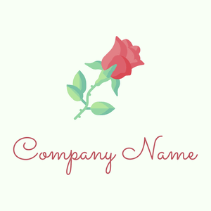 Rose logo on a Honeydew background - Computer