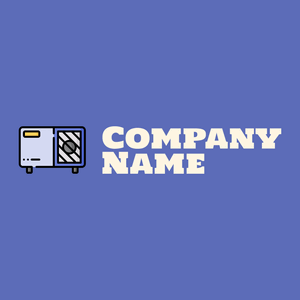 Heat pump logo on a Chetwode Blue background - Reinigung & Wartung