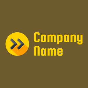 Gold Right arrow on a Horses Neck background - Sport