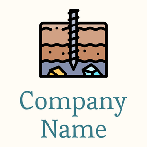 Drill logo on a Floral White background - Construcción & Herramientas