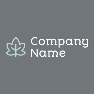 Leaf logo on a Raven background - Florale