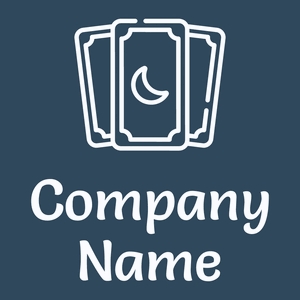 Tarot card logo on a Madison background - Abstrait