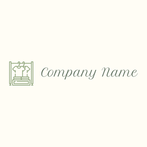 Clothes rack logo on a Floral White background - Mode & Schönheit