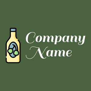 Olive oil logo on a Tom Thumb background - Agricultura