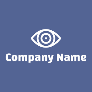 Red eyes logo on a Kashmir Blue background - Medicina & Farmacia