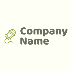 Microorganism logo on a Ivory background - Medicina & Farmacia